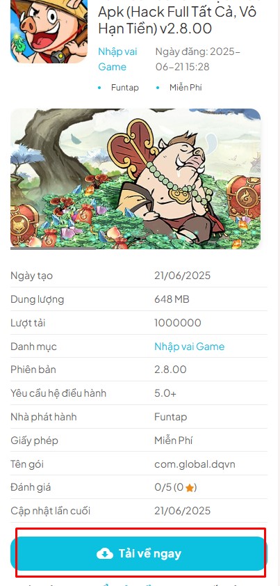 Tải Mod Tiểu Yêu Tầm Đạo tại APKGosu