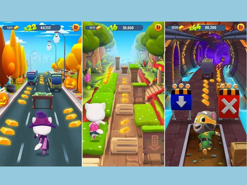 Tính Năng Nổi Bật Trong Phiên Bản Hack Talking Tom Gold Run v25.1.5.9193