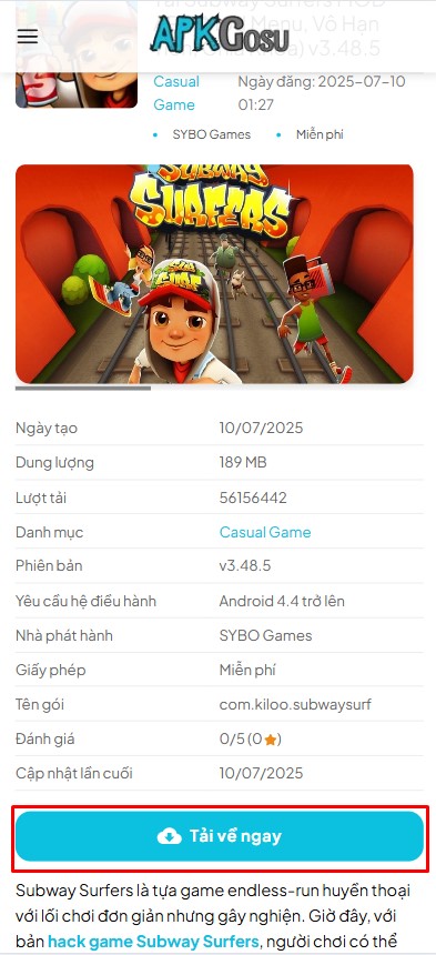 Hack Subway Surfers
